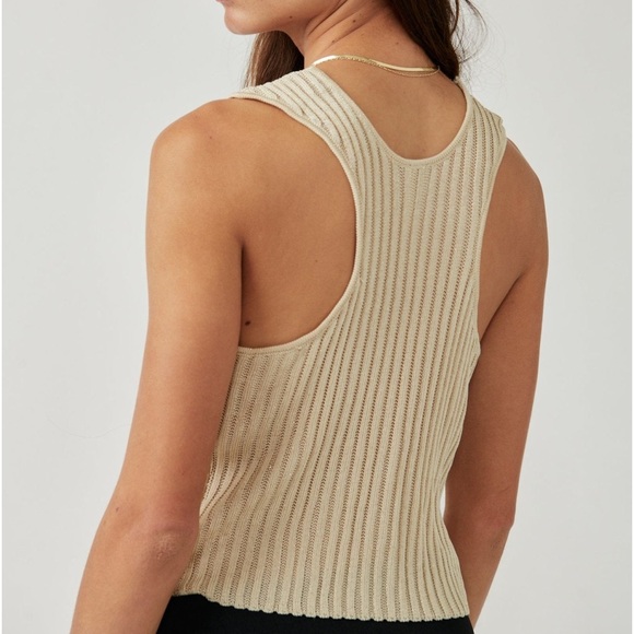 Free People Seascape knit vest with lurex - Picture 2 of 5